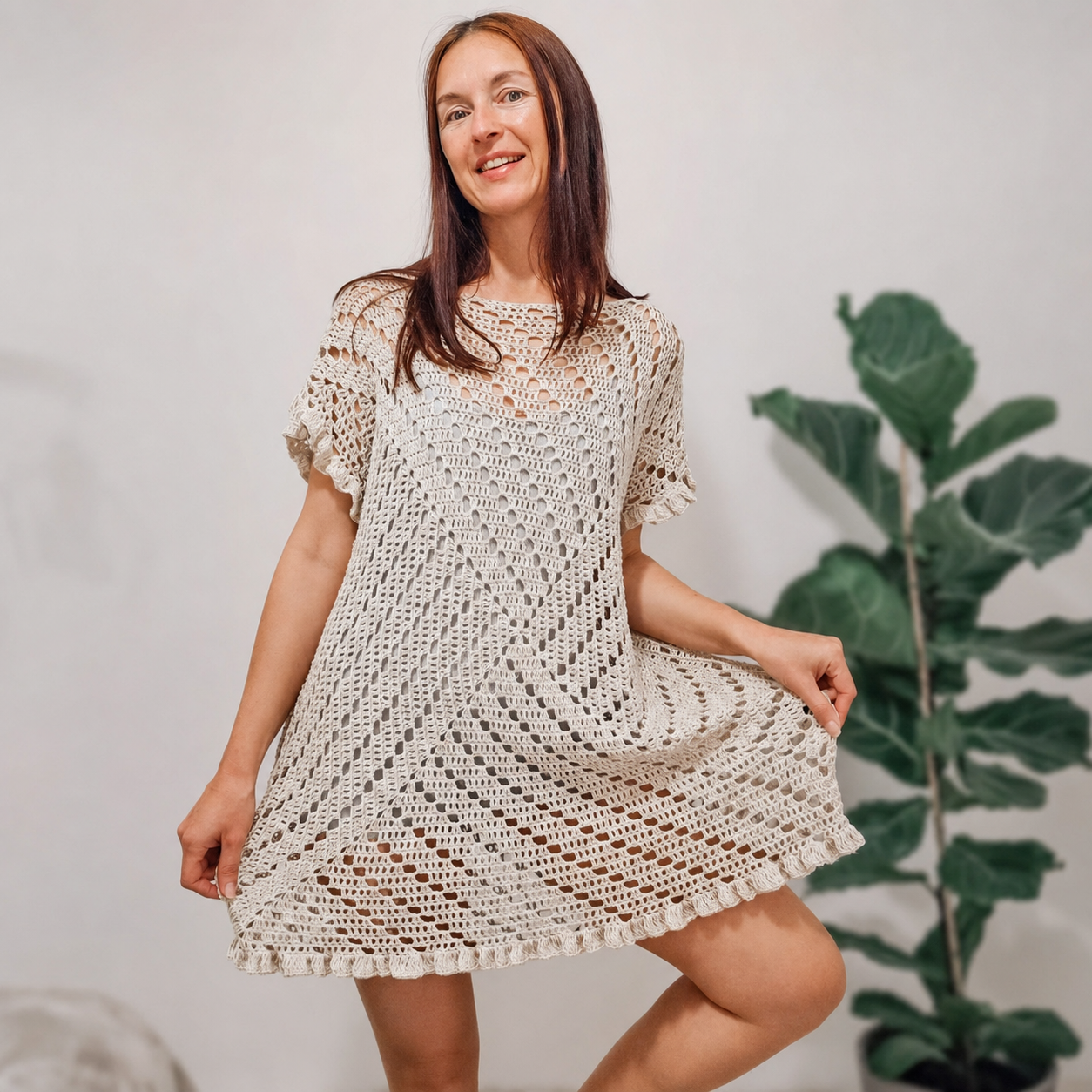 Granny Square Summer Dress