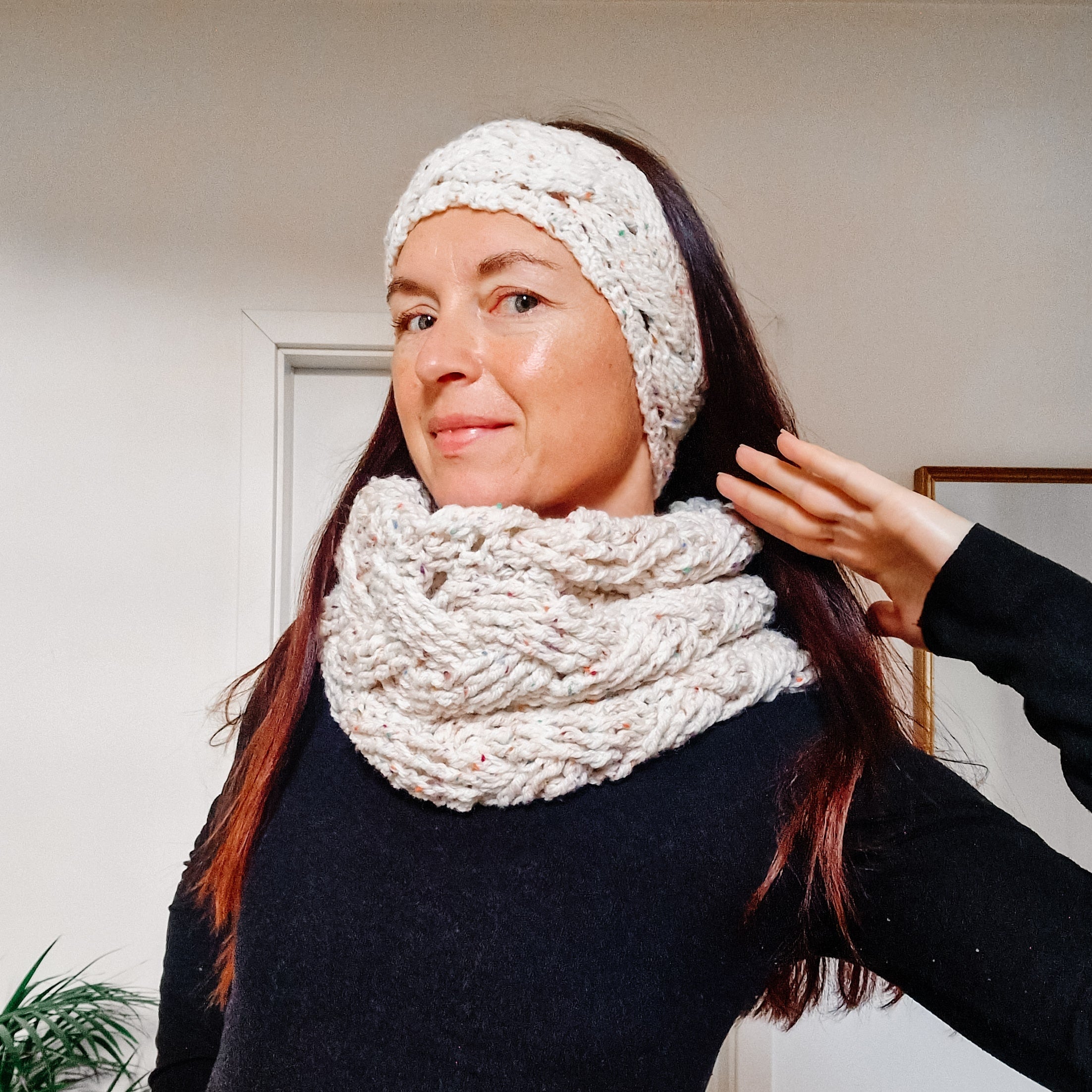 Winter Cable Set | Crochet Pattern by Loops Only