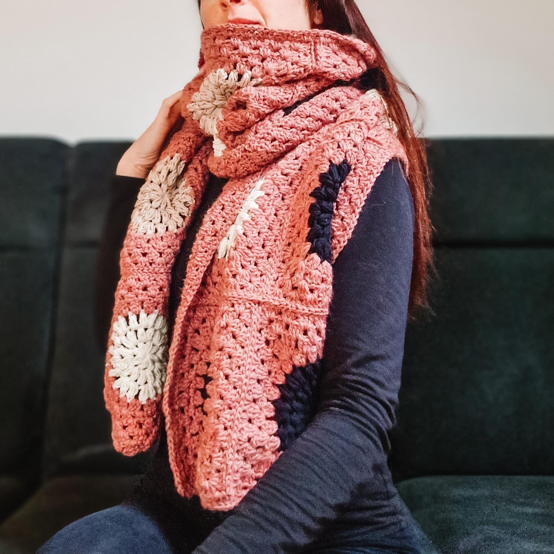 Rustic Petal Scarf - Loops Only