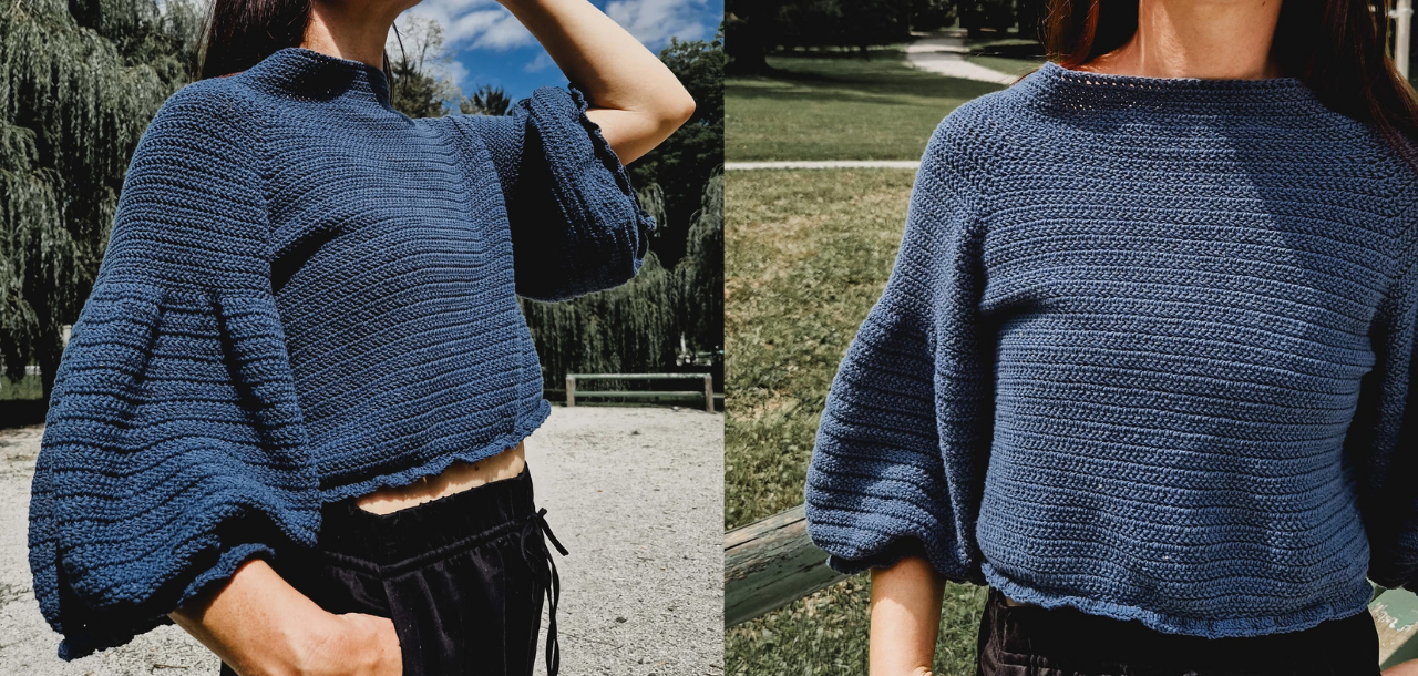 Puffy Sleeves Sweater 