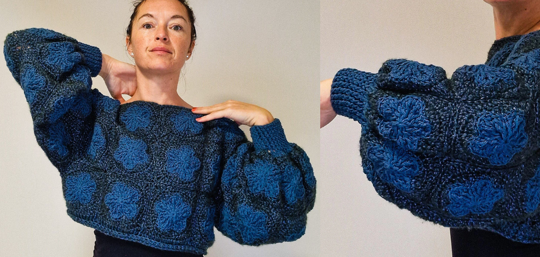 Flower Granny Square Sweater