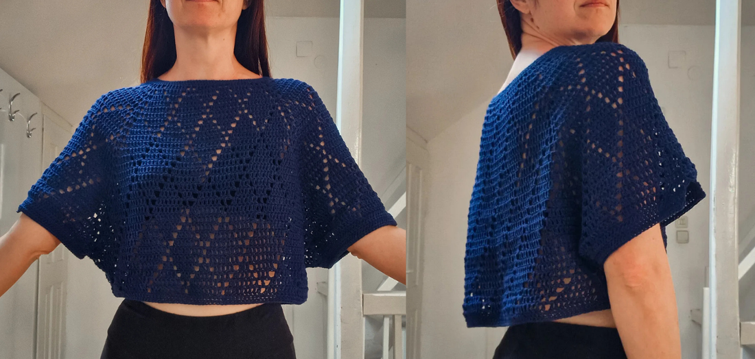 Diamond Breeze Cropped Top