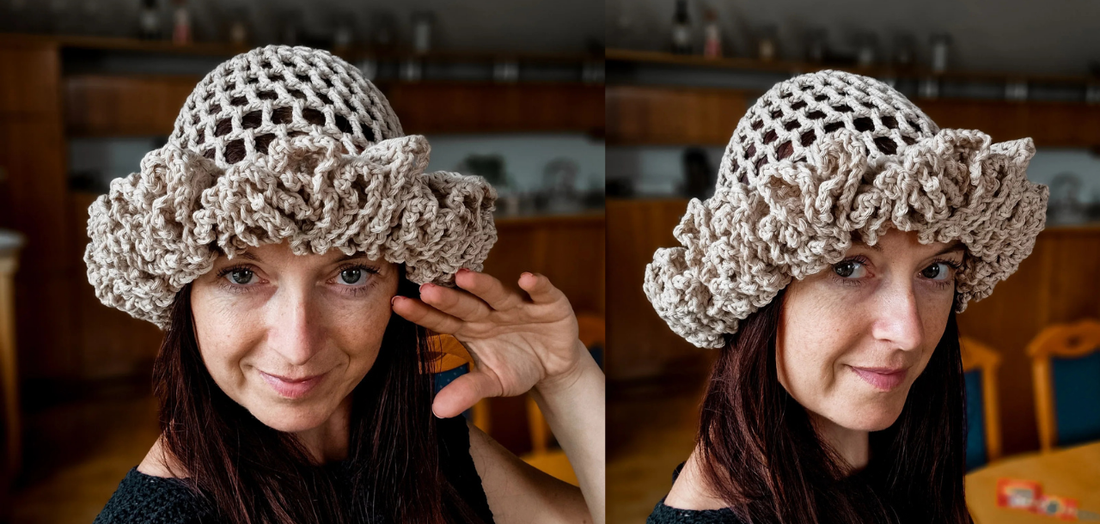 Grand Ruffle Brim Hat