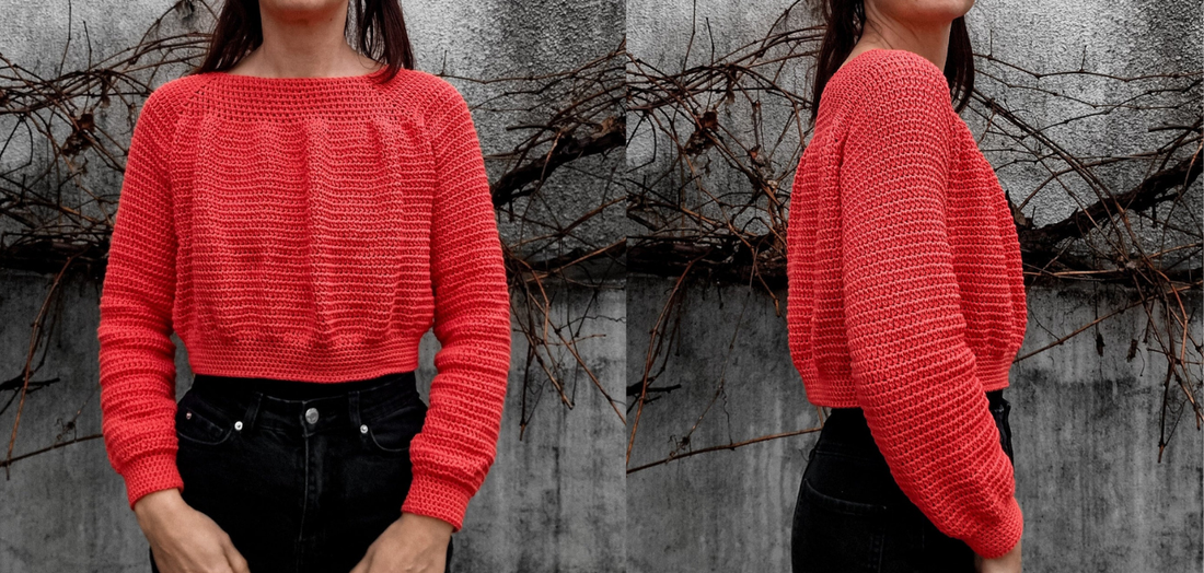 Puffy Ruffle Raglan Bliss Sweater