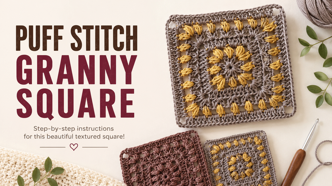 Puff Stitch Granny Square