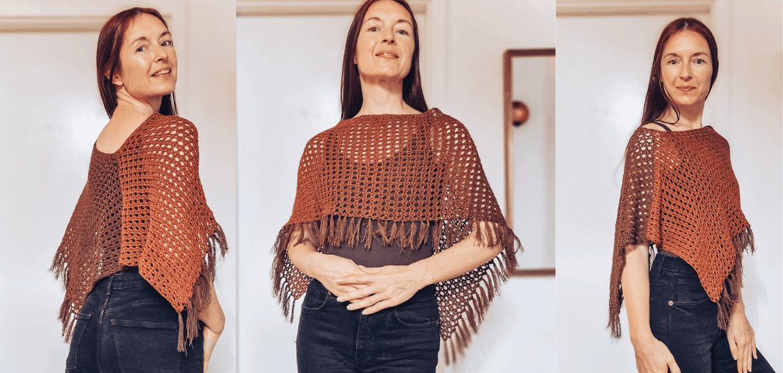 Ember Fringe Poncho