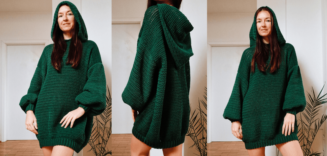Hooded Pine Dress