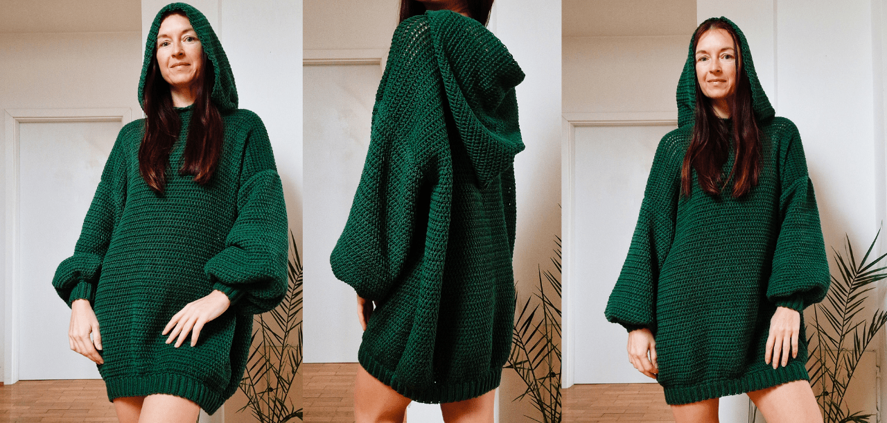 Hooded Pine Dress