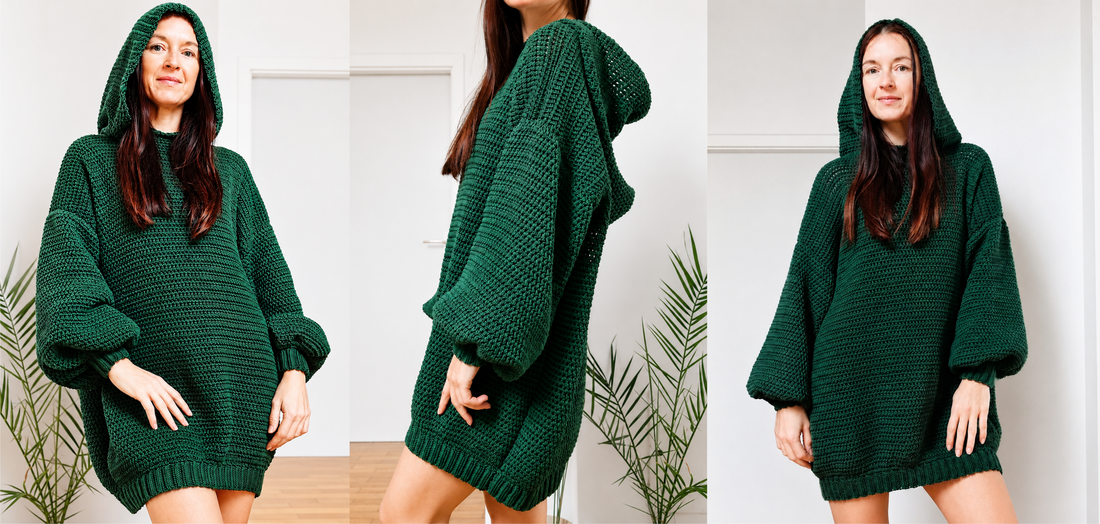 Hooded Pine Dress