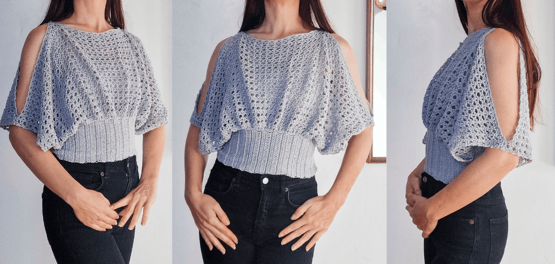 Pearl Lace Cold Shoulder Top