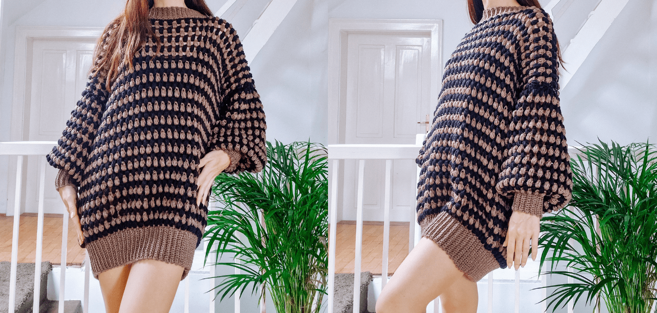 Puff Sweater Dress