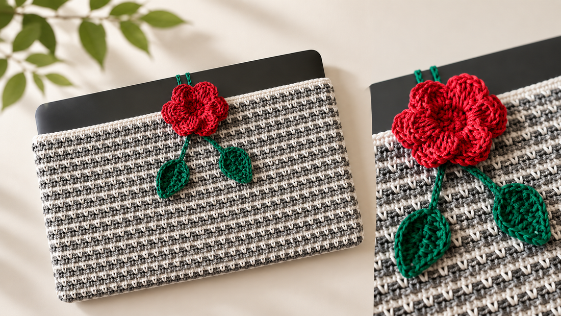 Cute Crochet Laptop Case