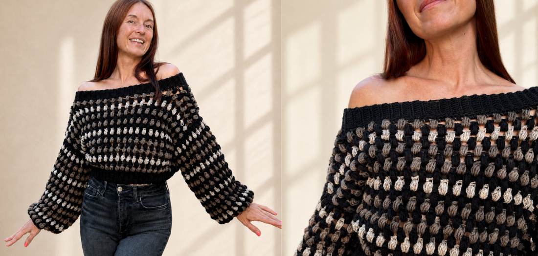 Puff Stitch Sweater