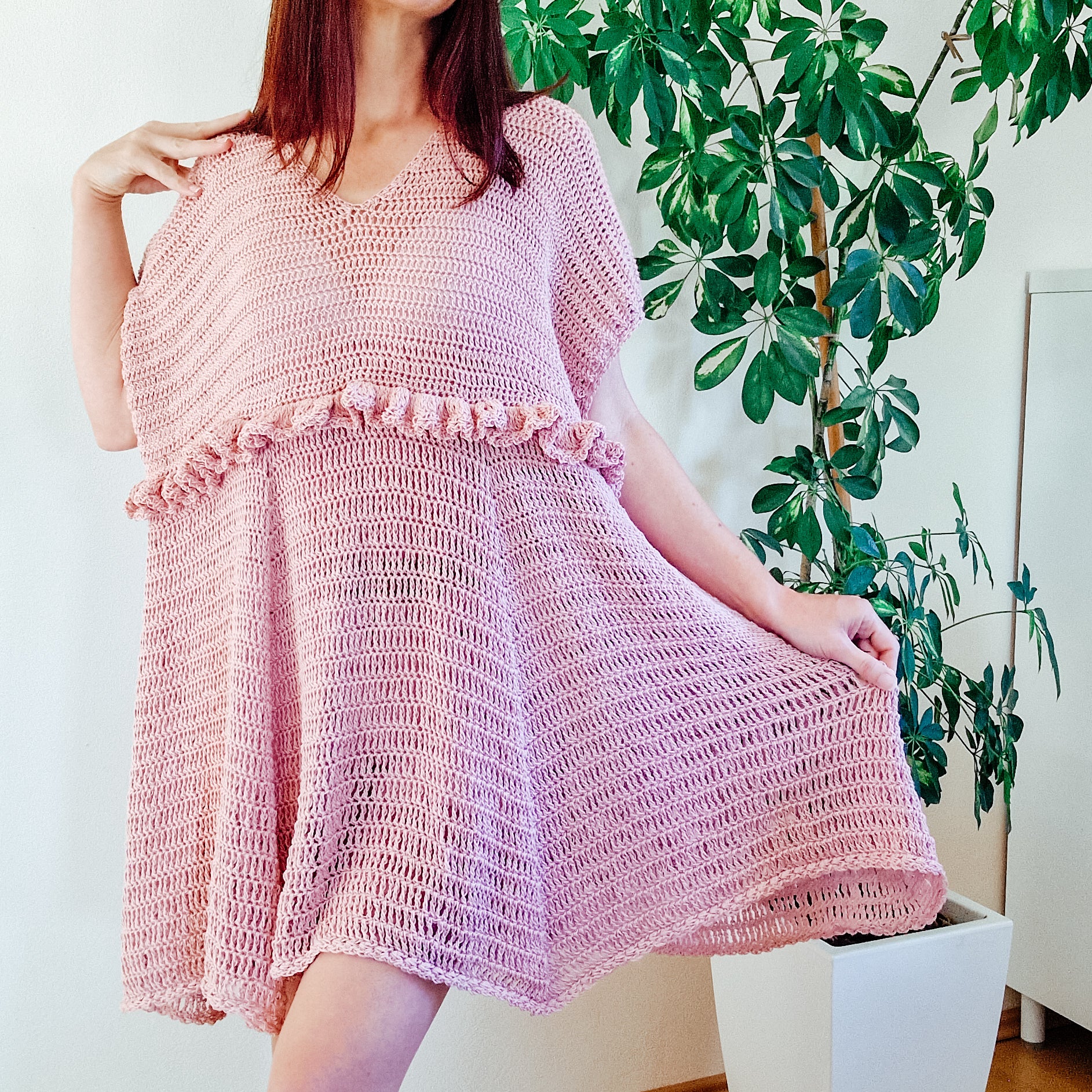 Blush Ruffle Summer Dress