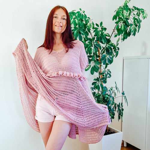 Blush Ruffle Summer Dress