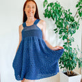 Cherry Blossom Babydoll Summer Dress by Loops Only, featuring lightweight fabric and floral cherry blossom print.