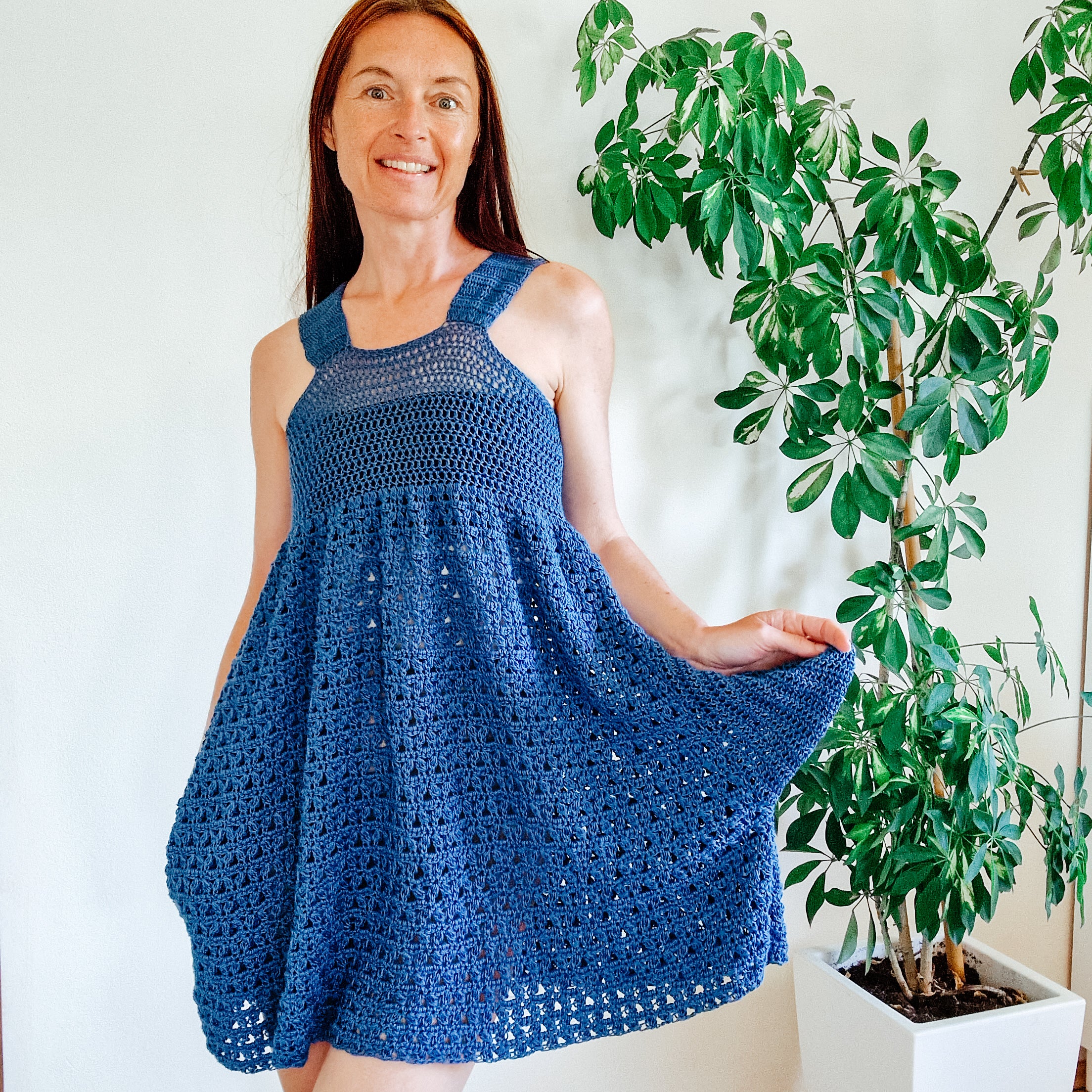 Cherry Blossom Babydoll Summer Dress by Loops Only, featuring lightweight fabric and floral cherry blossom print.