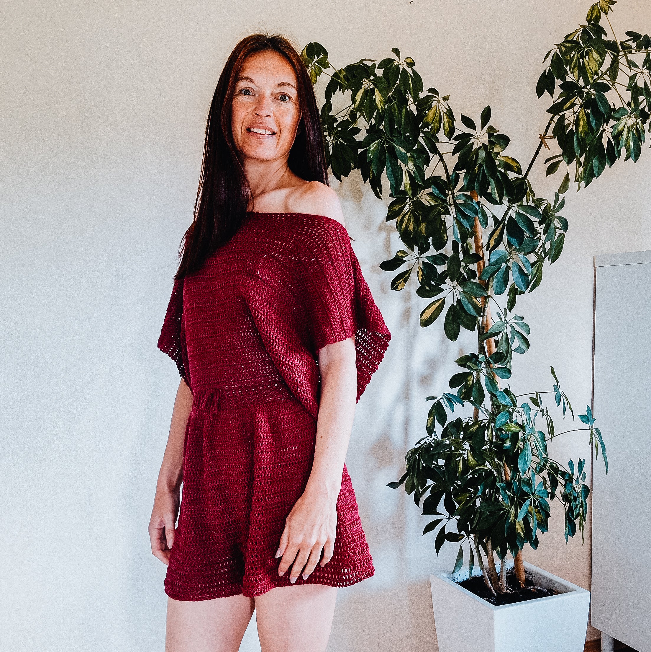 Loops Only Easy Summer Breeze romper with shorts, lightweight fabric, and casual style perfect for warm weather.