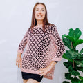 Loose fit rose lace summer sweater by Loops Only featuring oversized design and delicate lace details.