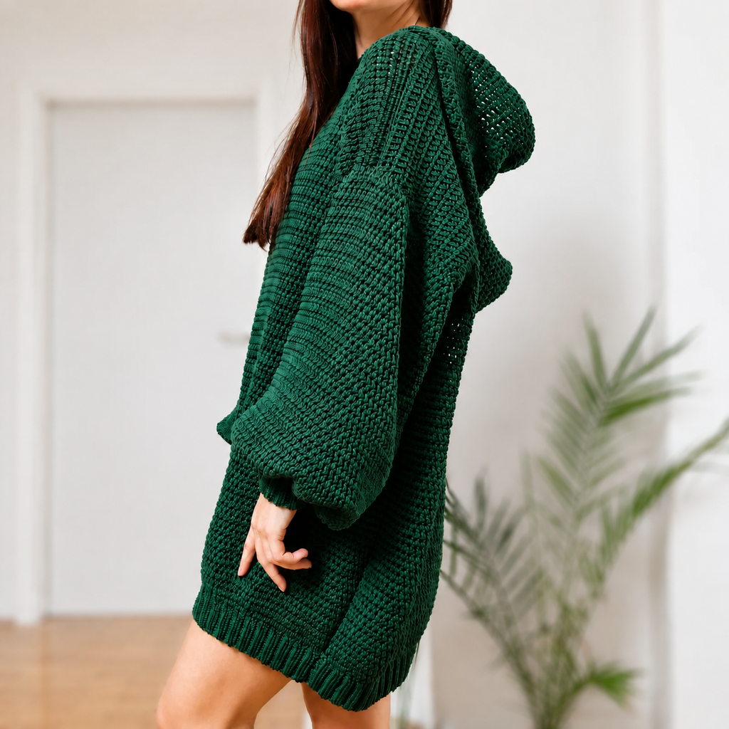 Hooded Pine Dress
