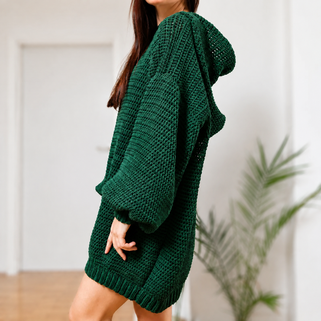 Hooded Pine Dress