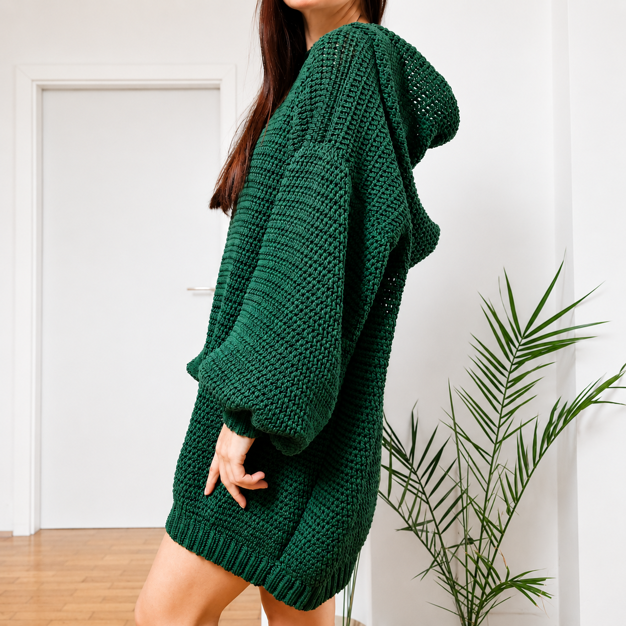 Hooded Pine Dress