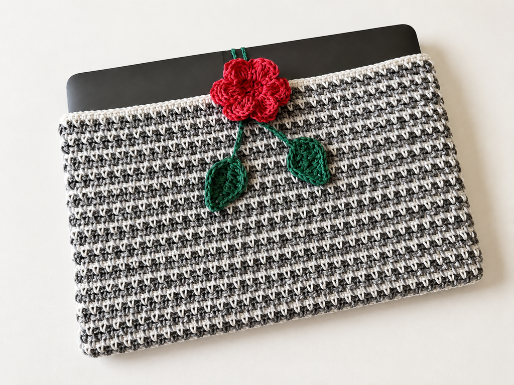 Cute Crochet Laptop Case