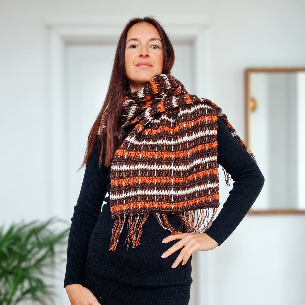 Ember Plaid Scarf