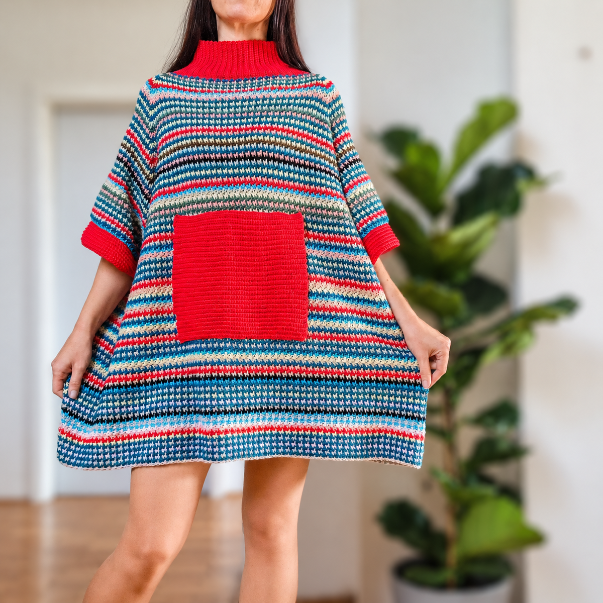 Scrappy Stripe Dress