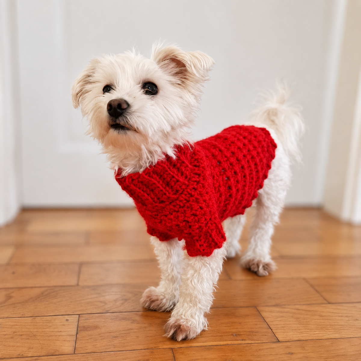 Cowl Neck Dog Sweater