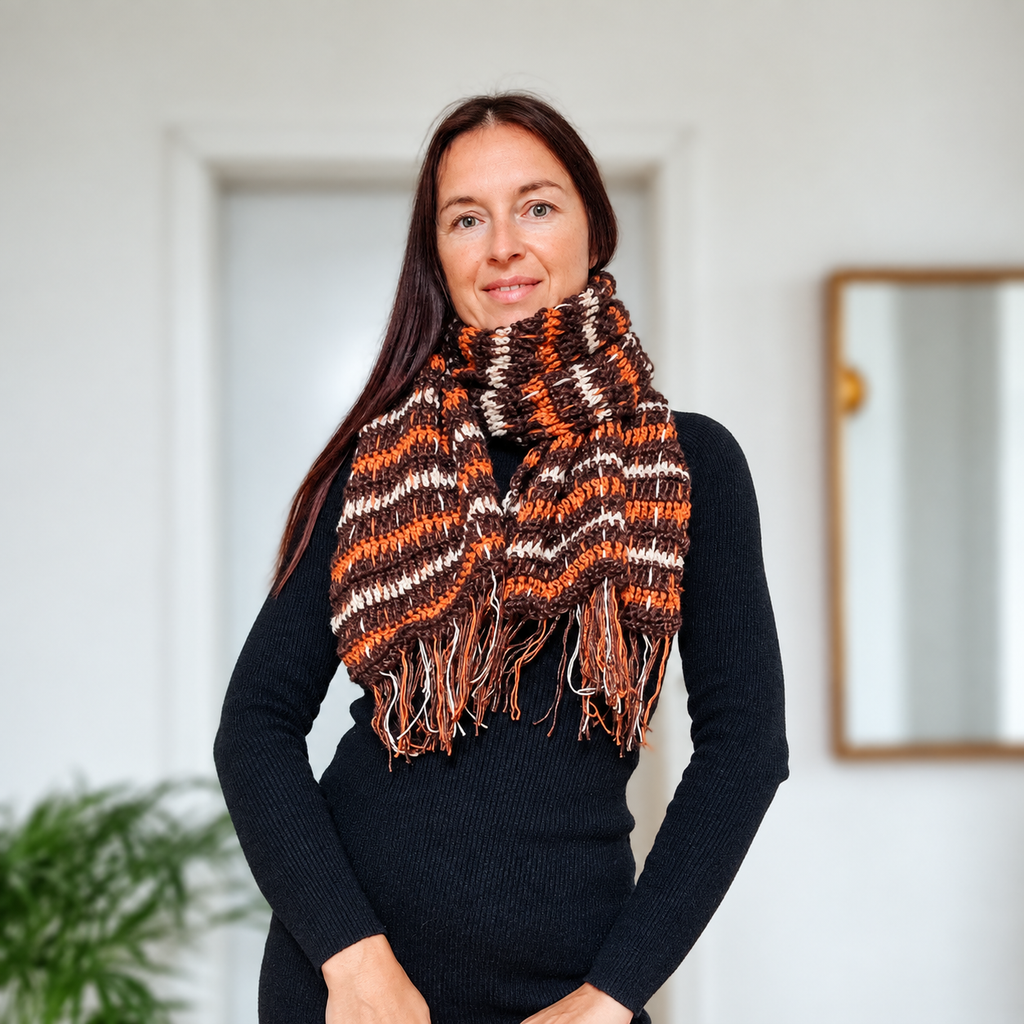 Ember Plaid Scarf