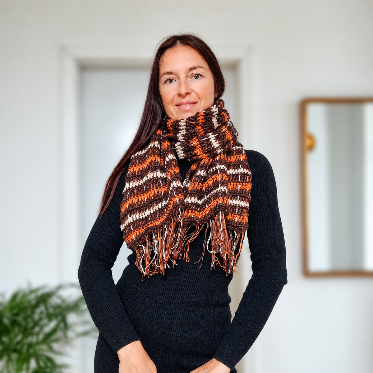 Ember Plaid Scarf