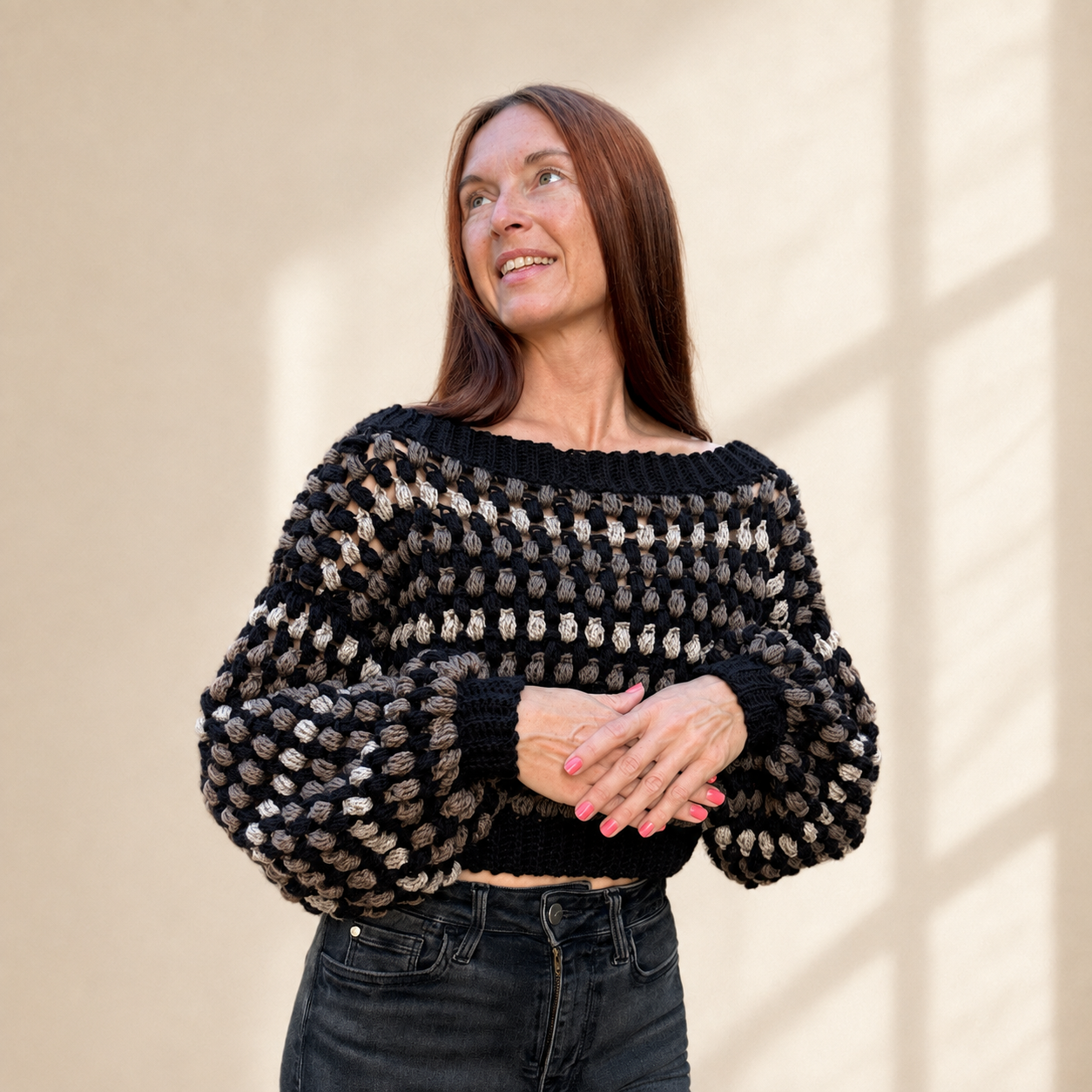 Puff Stitch Sweater