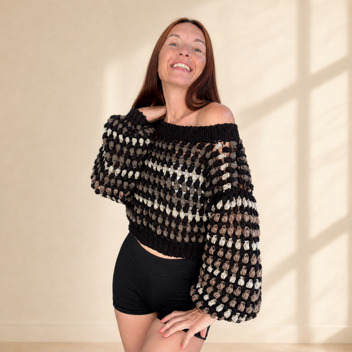Puff Stitch Sweater