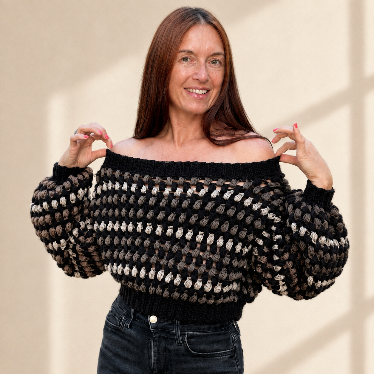 Puff Stitch Sweater