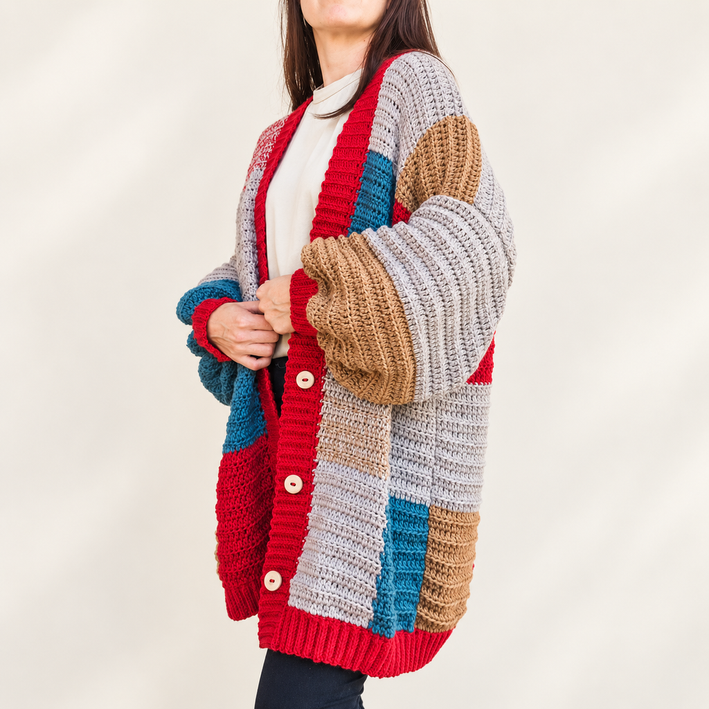 Cozy Patchwork Cardigan