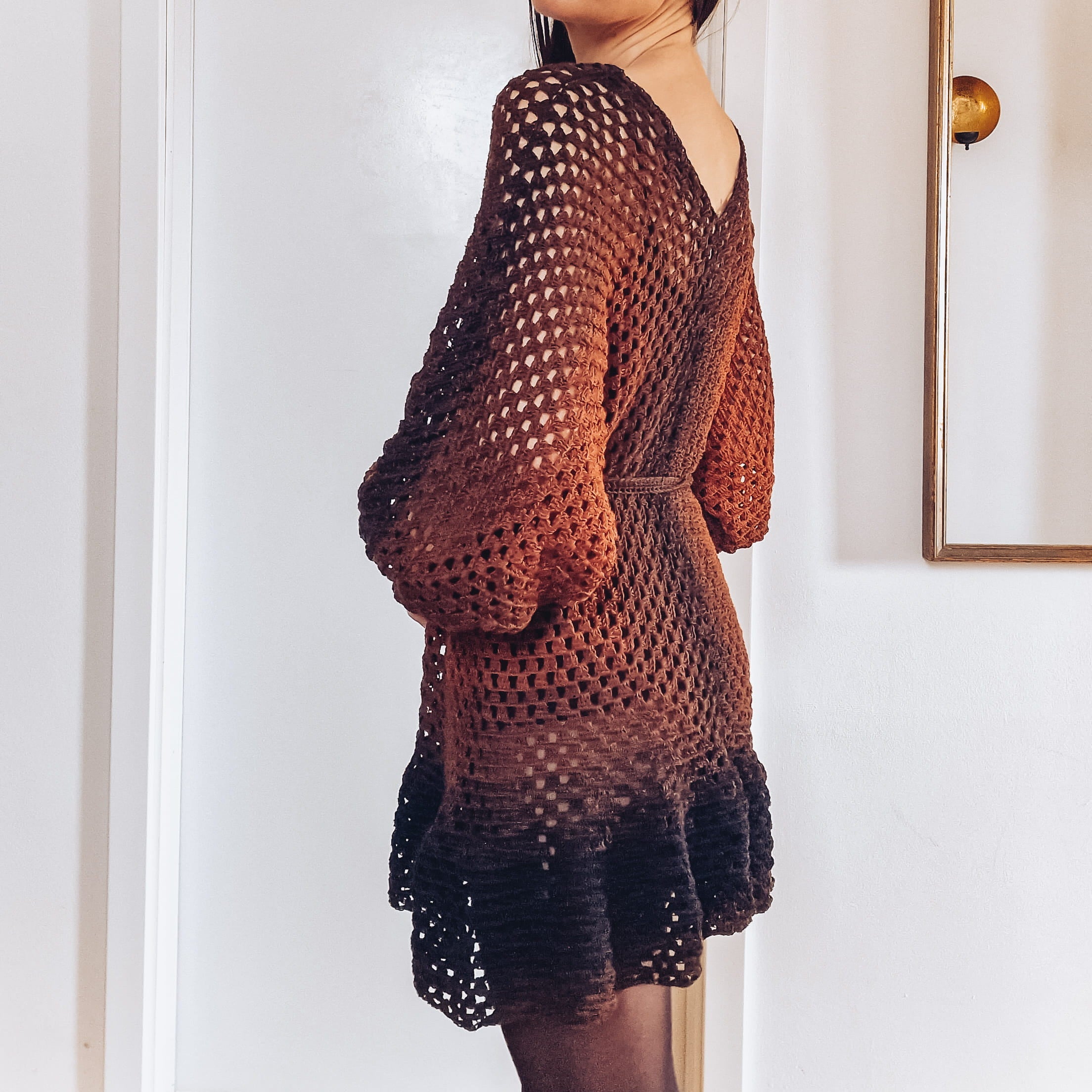 Ember Ruffle Hem Crochet Cover Up Dress | Crochet Pattern by Loops Only Ember Ruffle Hem Crochet Cover Up Dress | Crochet Pattern by Loops Only