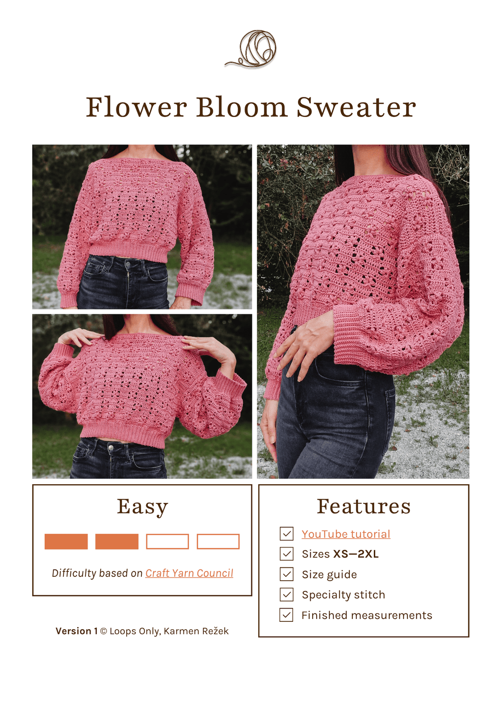 Flower Bloom Sweater - Loops Only