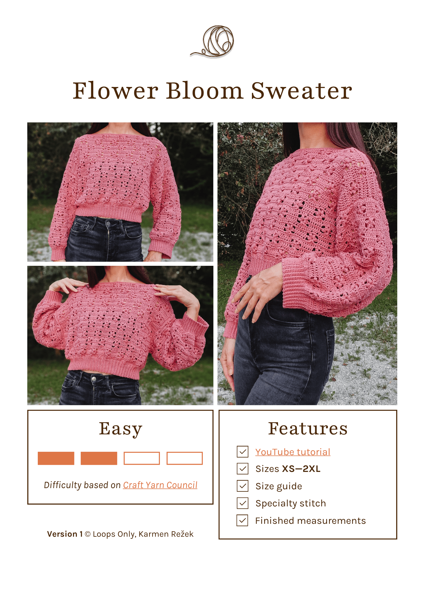 Flower Bloom Sweater
