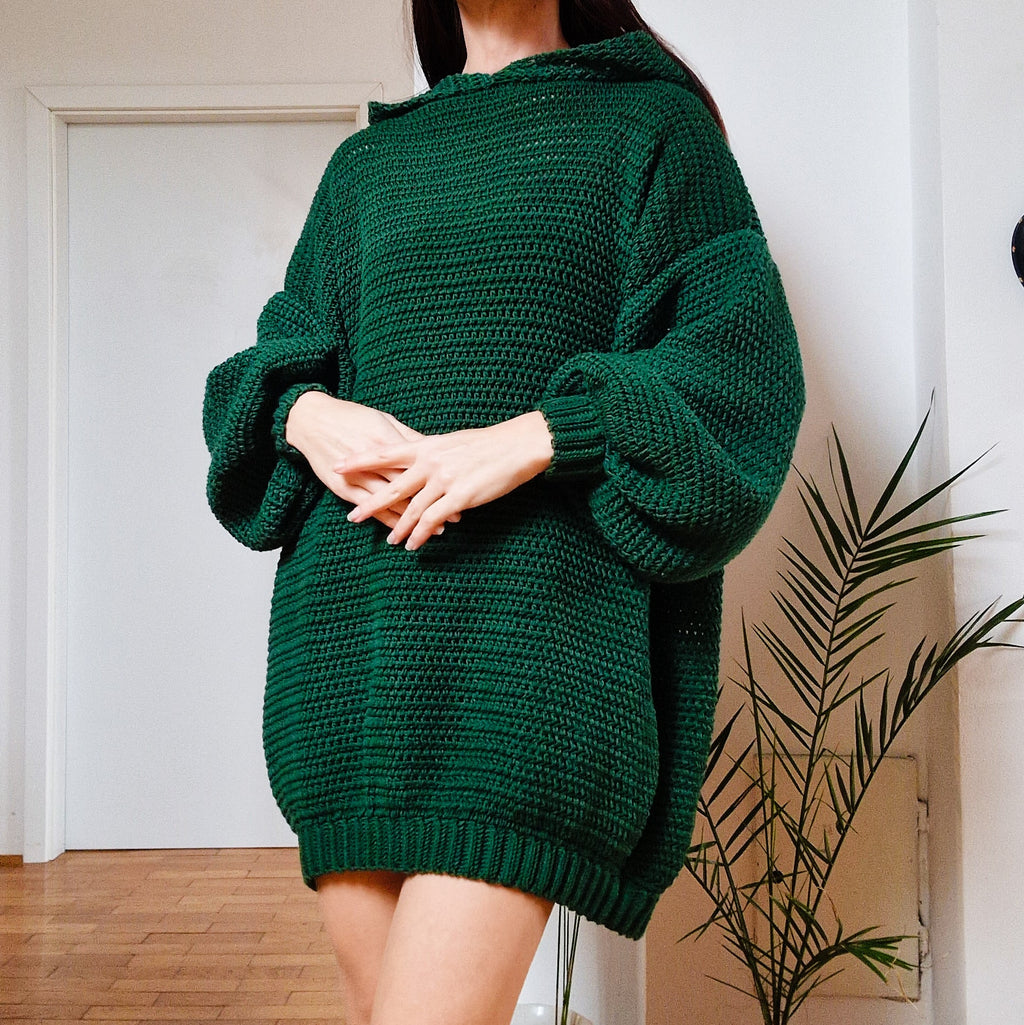 Hooded Pine Dress