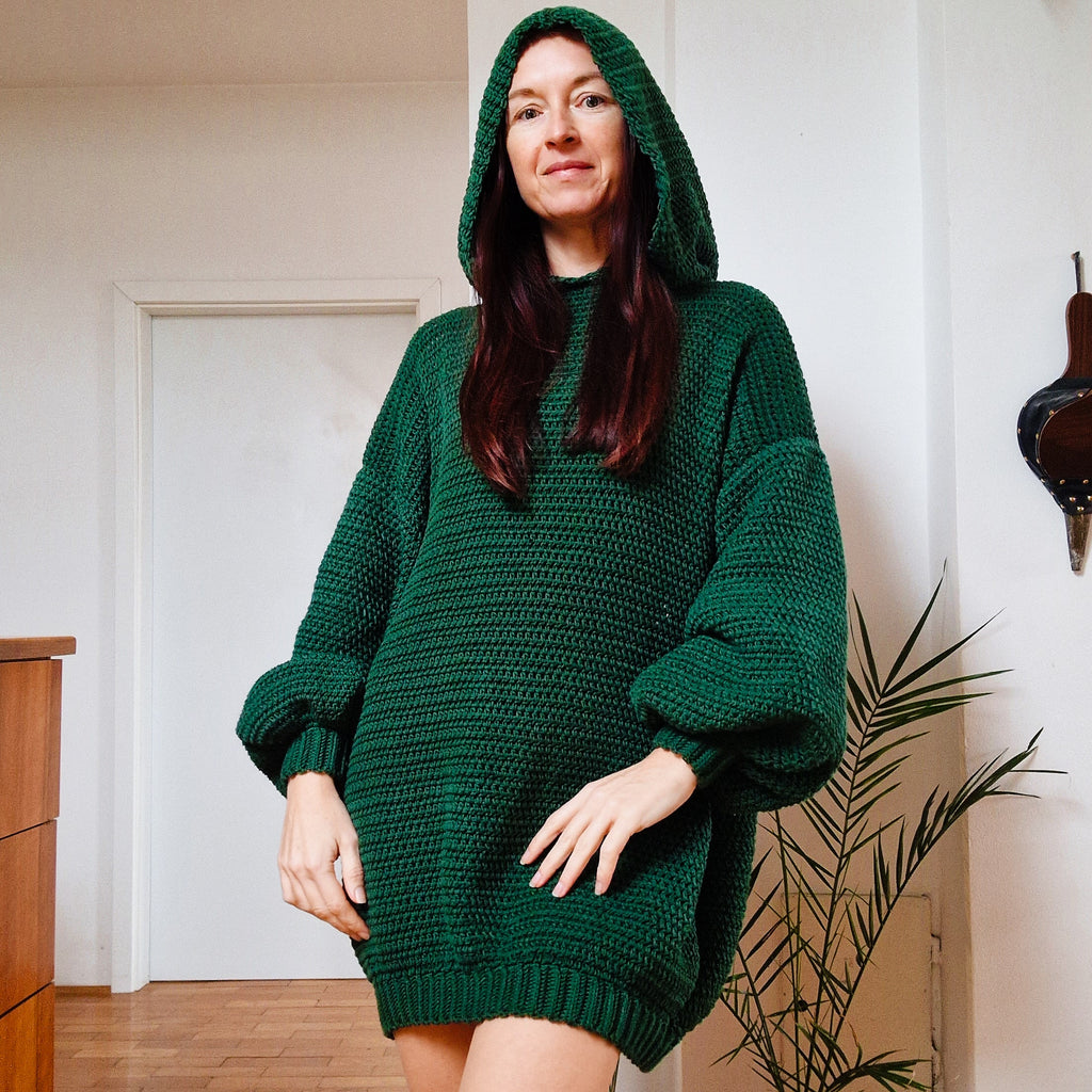 Hooded Pine Dress