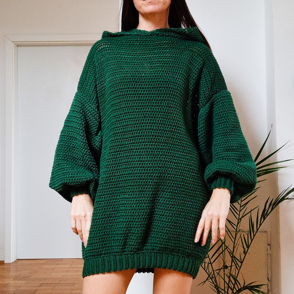 Hooded Pine Dress