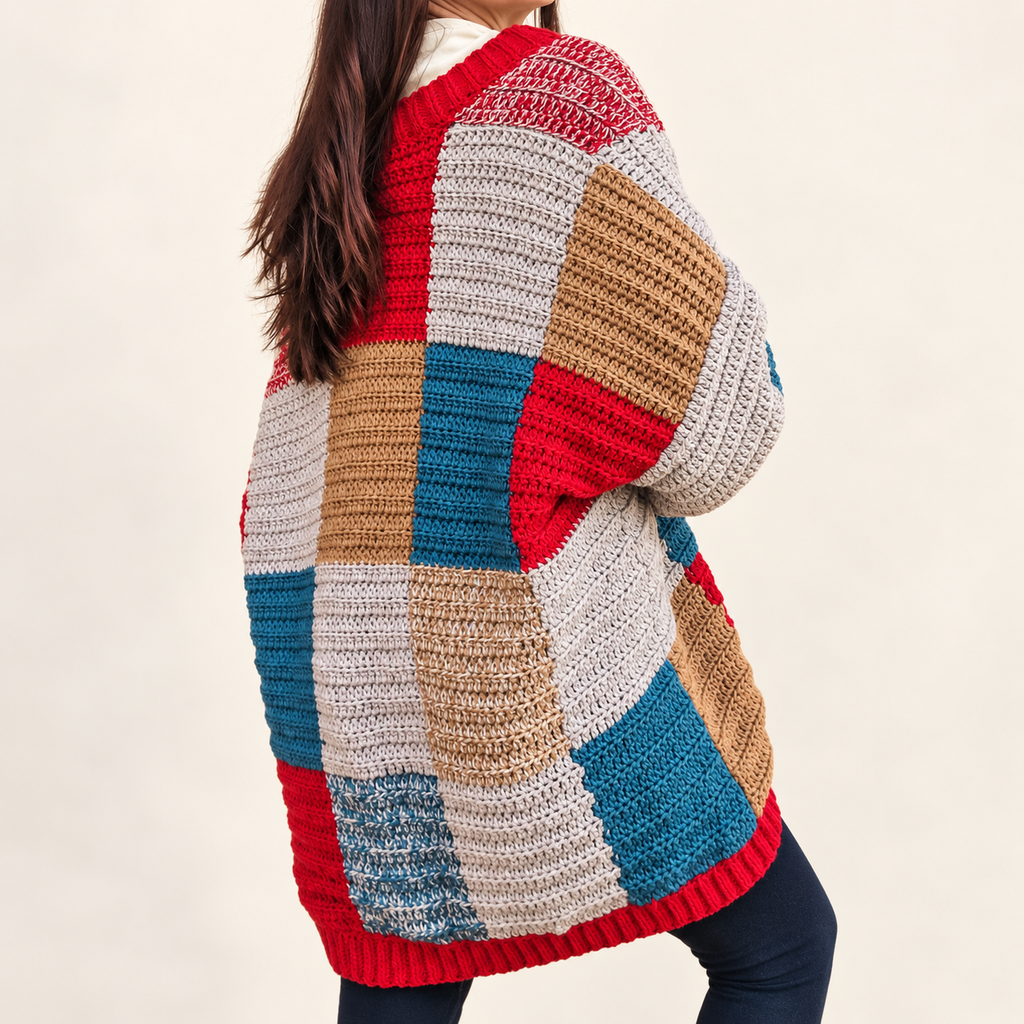 Cozy Patchwork Cardigan