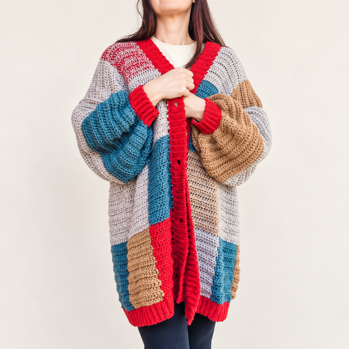 Cozy Patchwork Cardigan