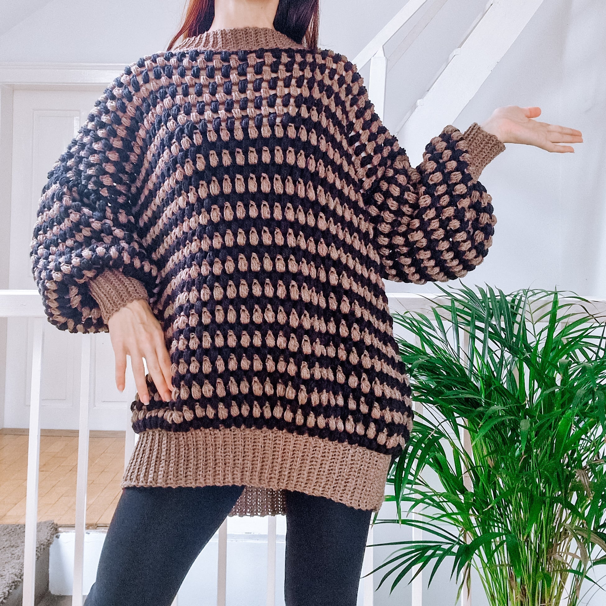 Puff Sweater Dress | Crochet Pattern by Loops Only Puff Sweater Dress | Crochet Pattern by Loops Only