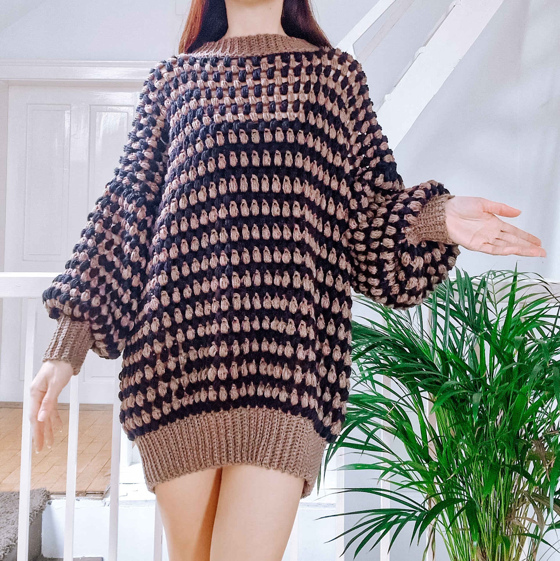 Puff Sweater Dress | Crochet Pattern by Loops Only Puff Sweater Dress | Crochet Pattern by Loops Only