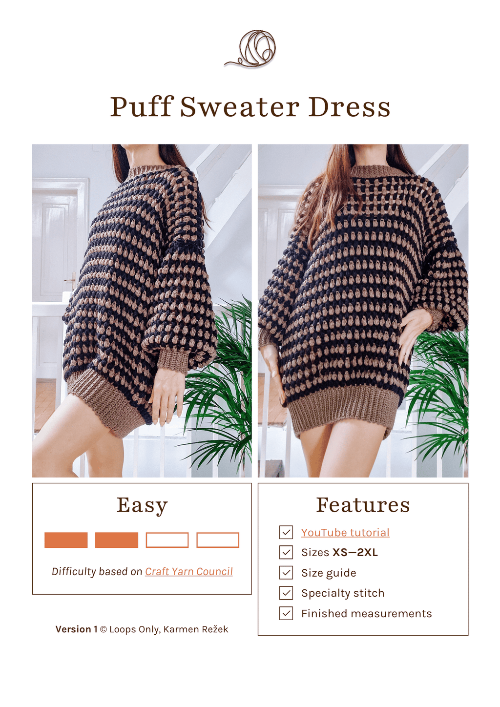 Puff Sweater Dress
