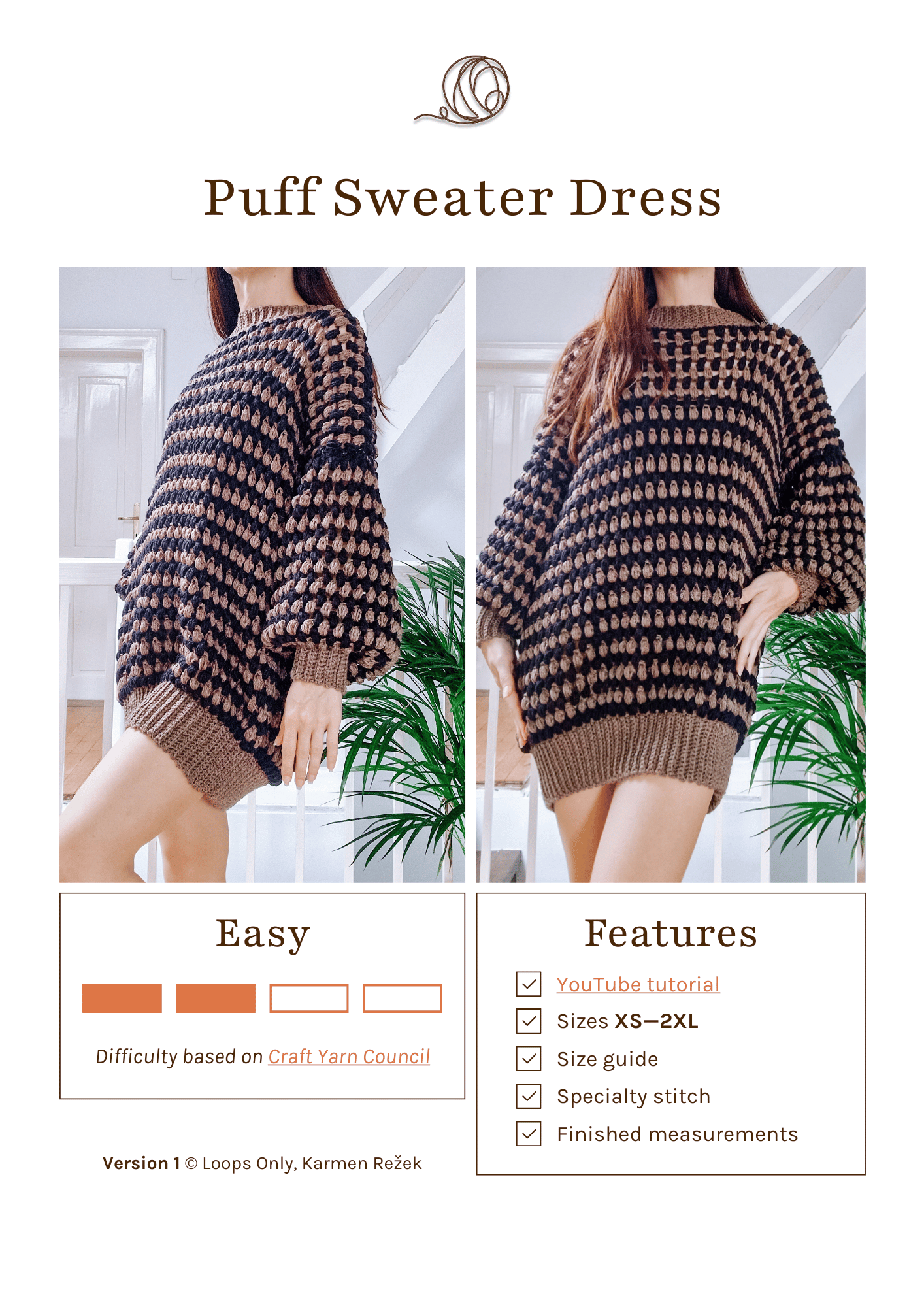 Puff Sweater Dress