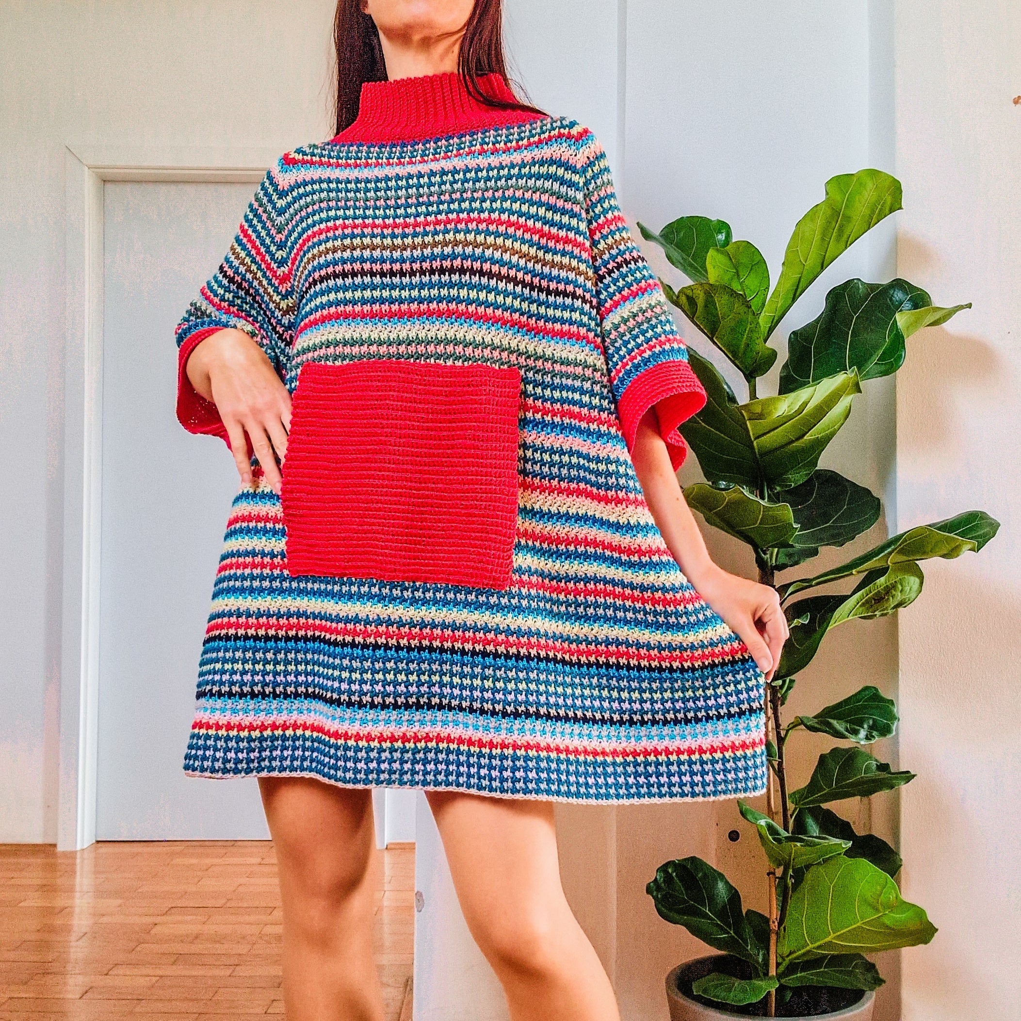 Scrappy Stripe Dress