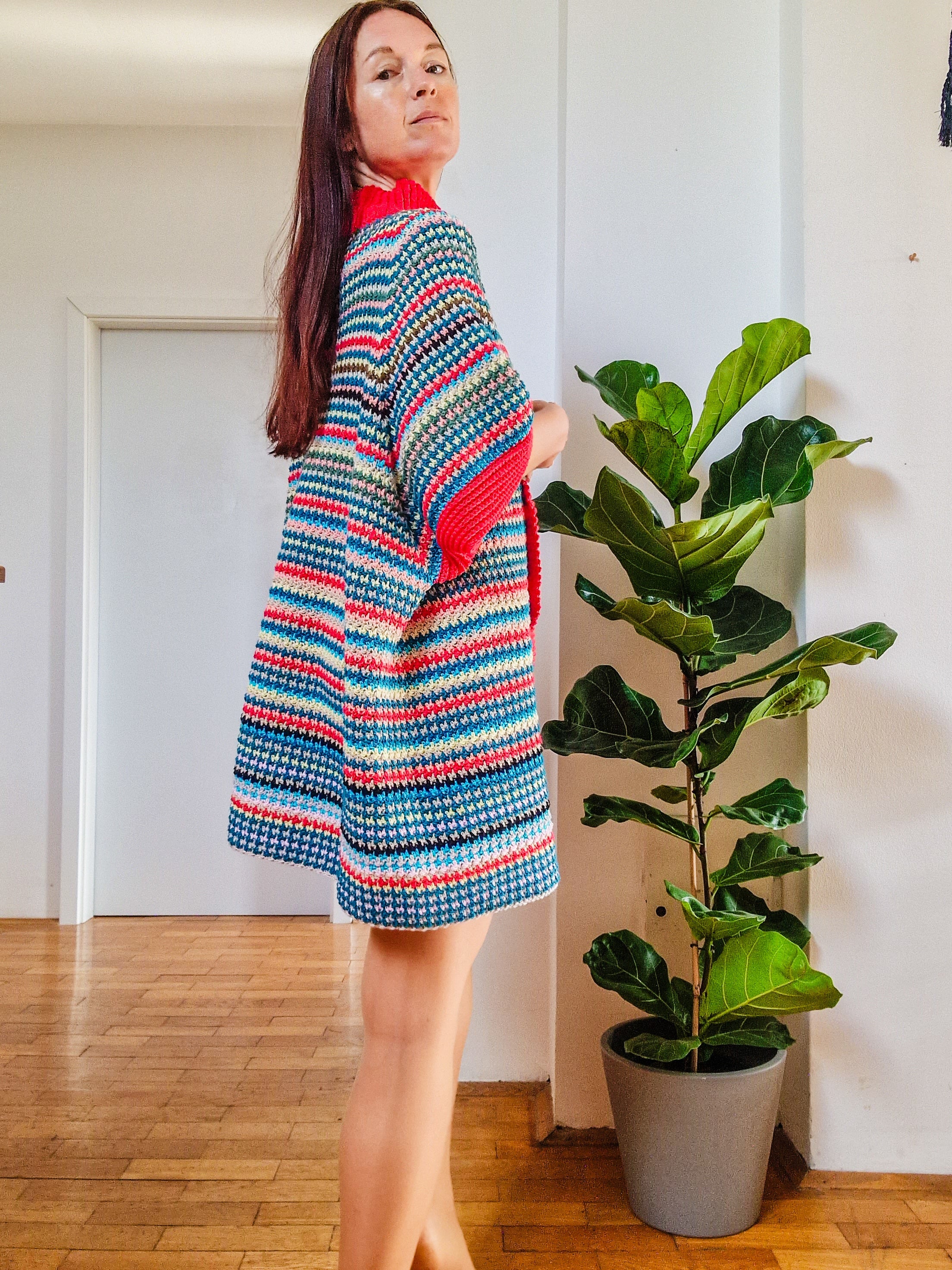 stripe casual dress Women's Vertical Stripe Cami Dress Loose Crew Neck Mid Calf Length Dresses Summer Strapped Trendy Casual Dress Blue at Amazon Women's Clothing store